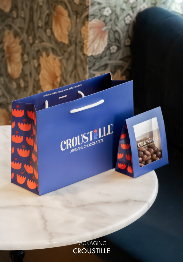packaging croustille chocolaterie