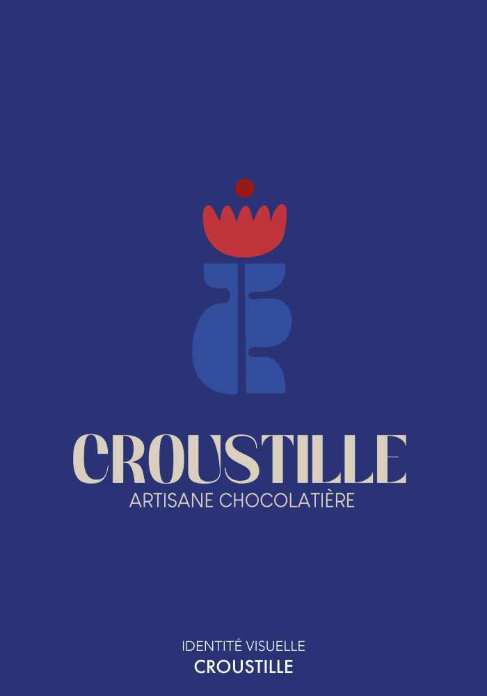 identité visuelle croustille chocolaterie