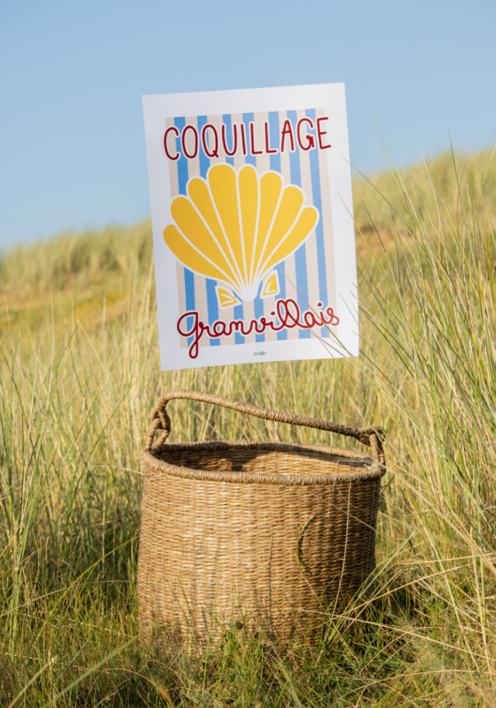 Affiche représentant un coquillage.