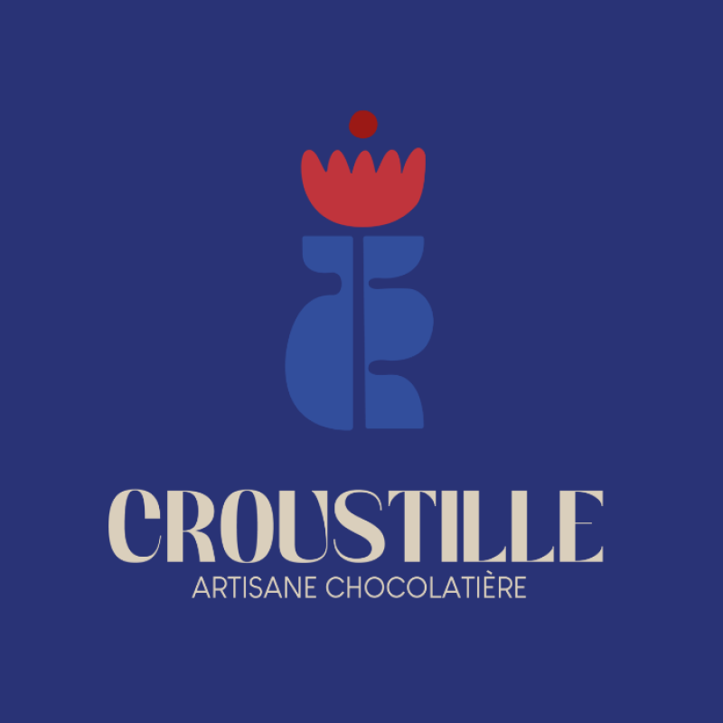 identité visuelle croustille chocolaterie