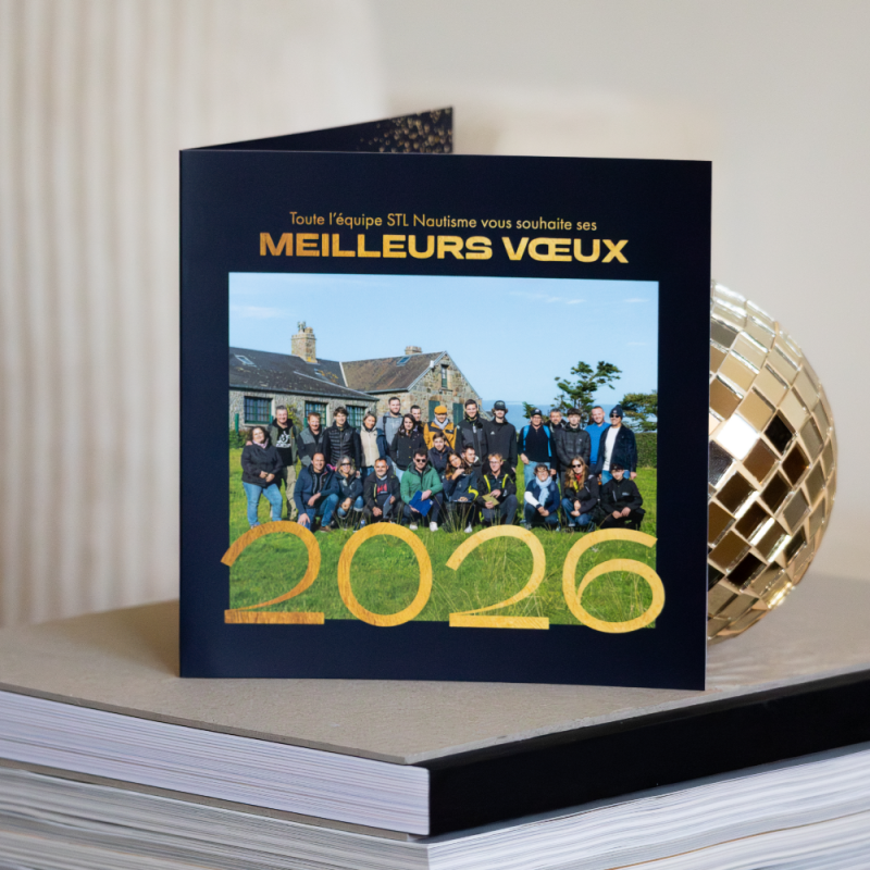 Carte de voeux réalisées pour l'entreprise STL Nautisme
